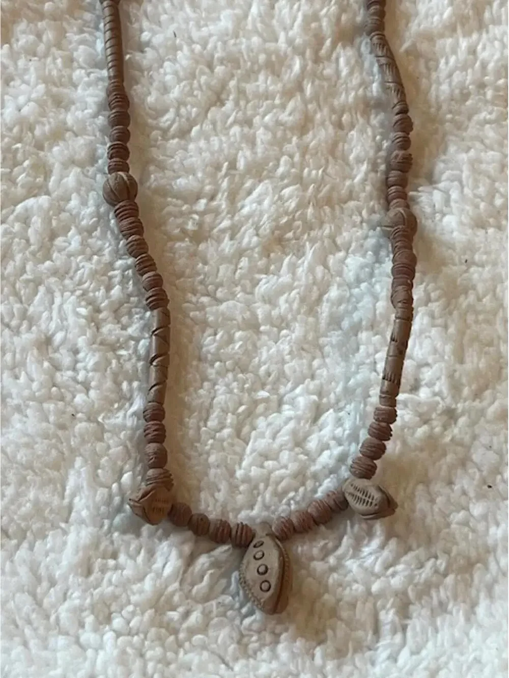 Handcrafted Brown Tribal Style Wooden Bead Necklace